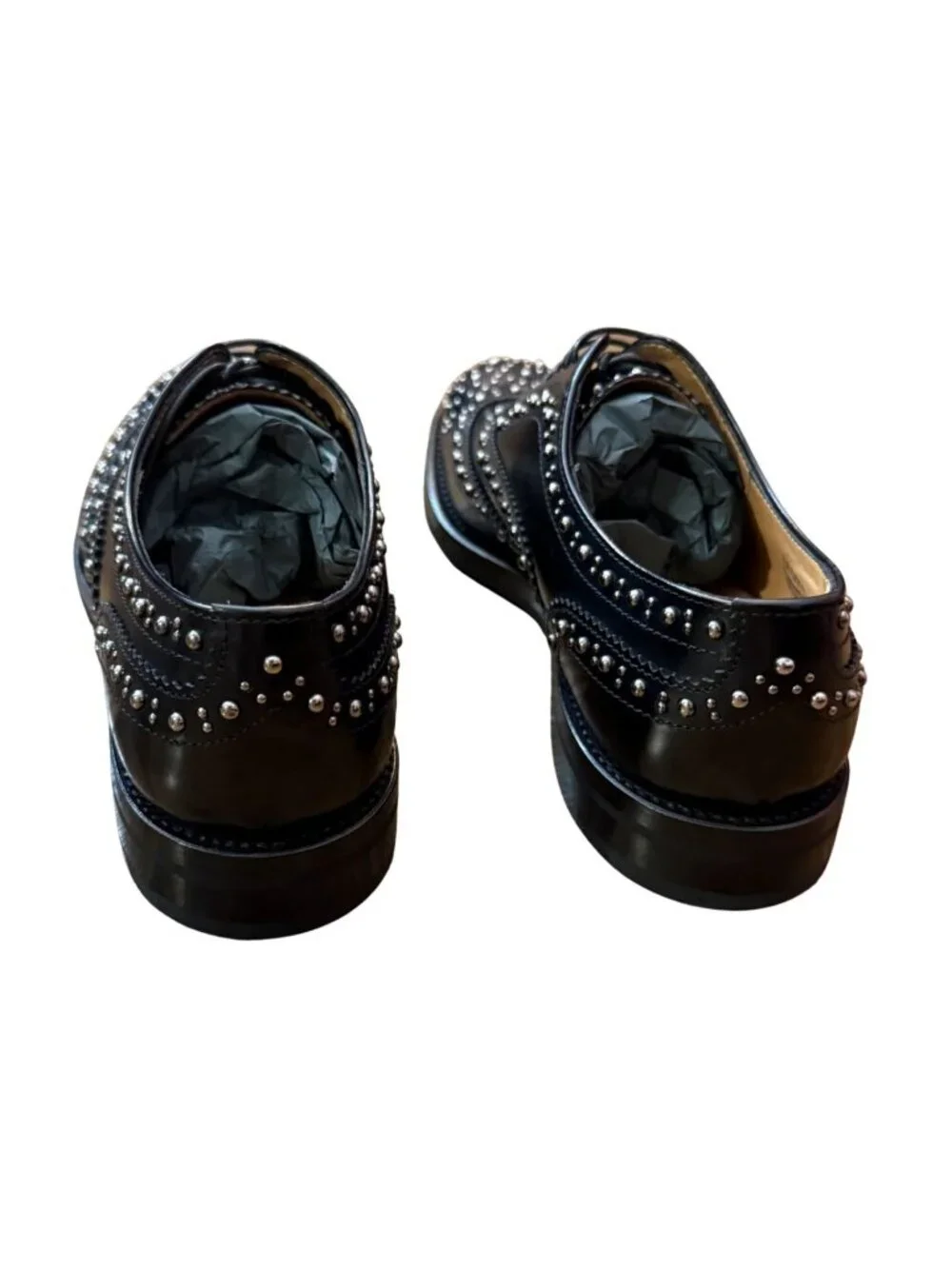 Church's Burwood Met. Polished Binder Oxford Brogue Studs NWOB $1450 Sz 36